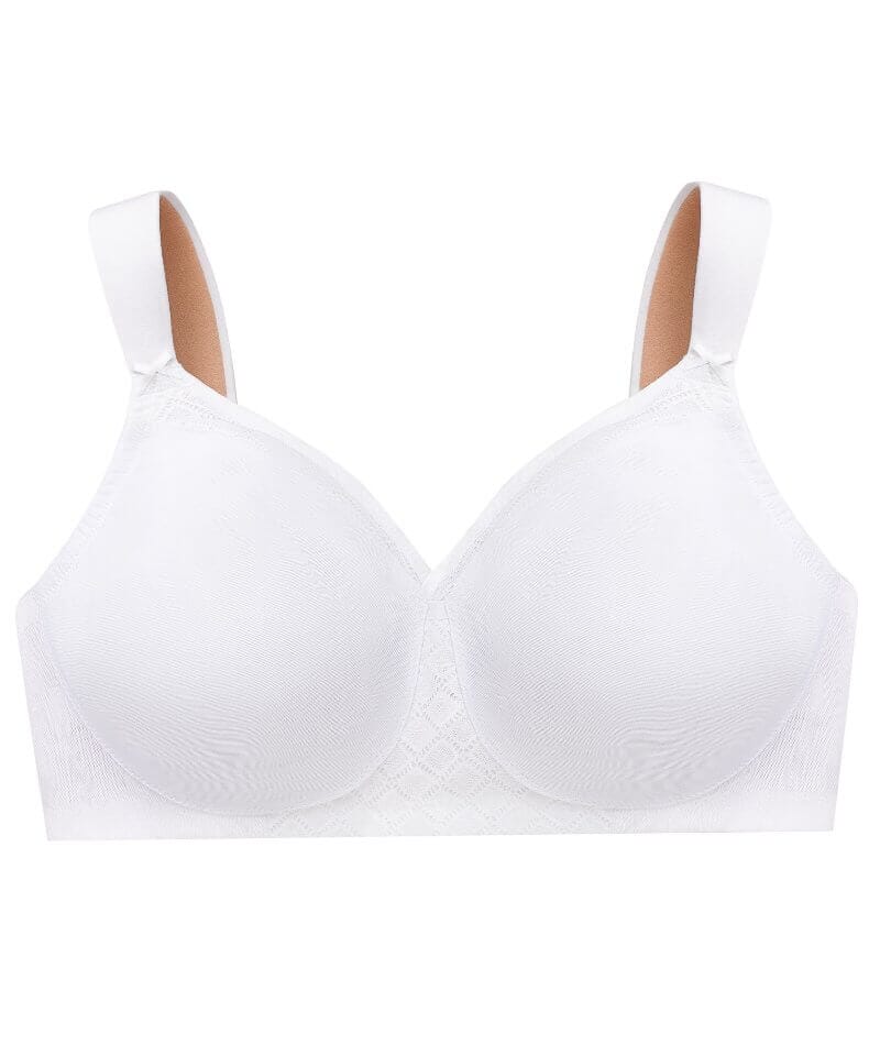 Glamorise Magiclift Seamless Support Wire-Free T-Shirt Bra - White - Image 9