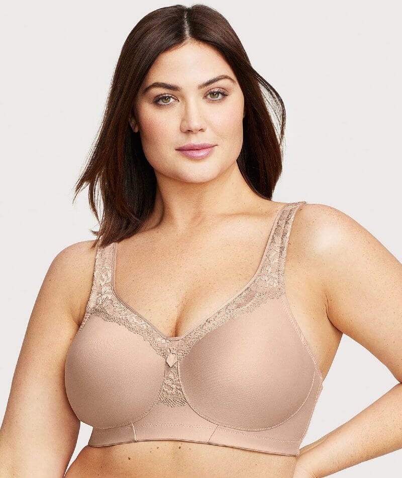 Glamorise Magiclift Seamless Wire-Free Everyday Bra - Cafe - Image 5