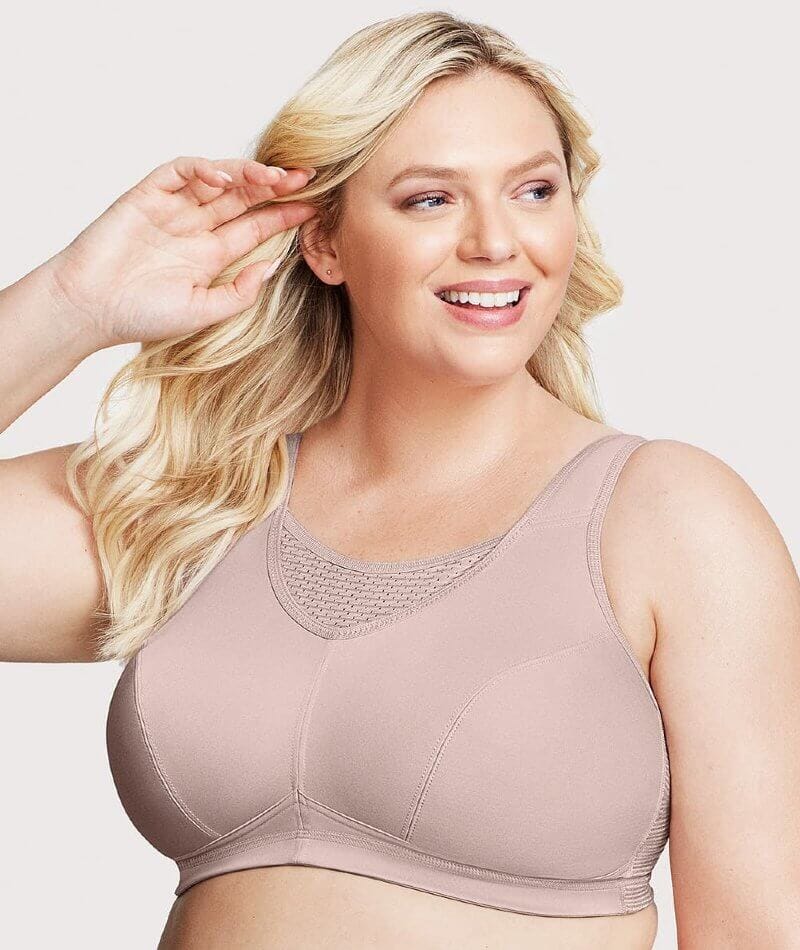 Glamorise No-Bounce Camisole Elite Wire-Free Sports Bra - Rose Tan - Image 3