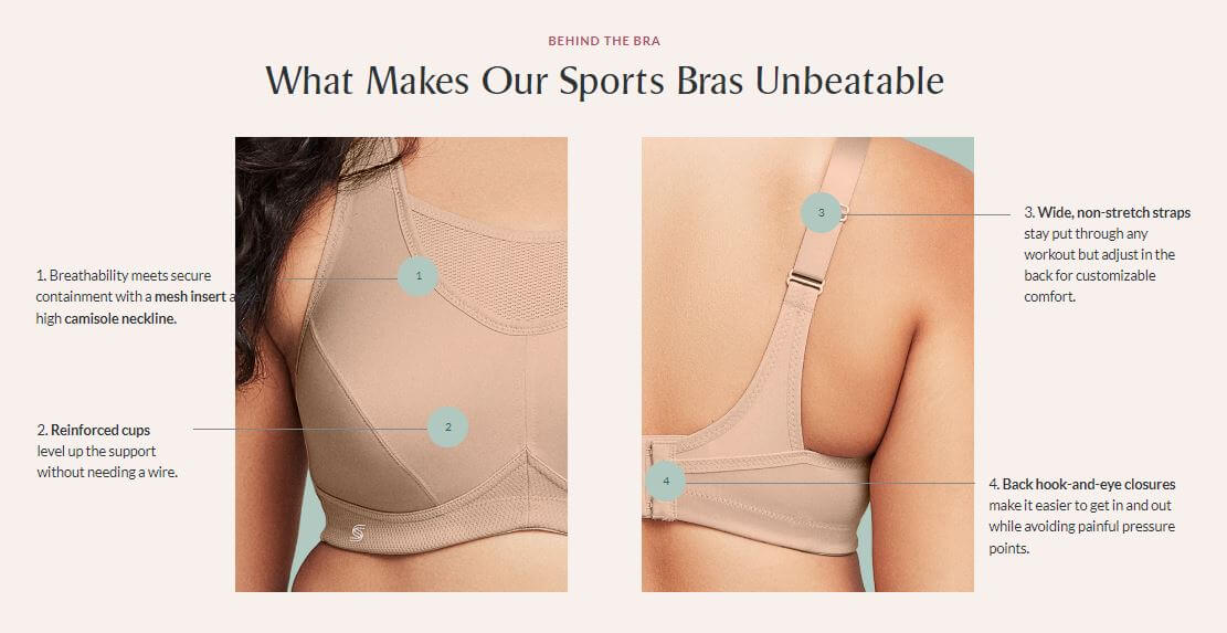 Glamorise No-Bounce Camisole Wire-Free Sports Bra - Cafe - Image 9
