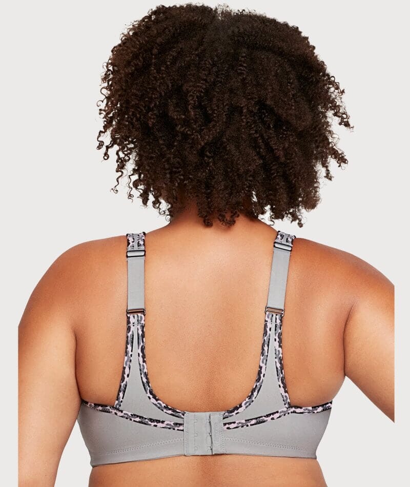 Glamorise No-Bounce Camisole Wire-Free Sports Bra - Soft Gray - Image 2