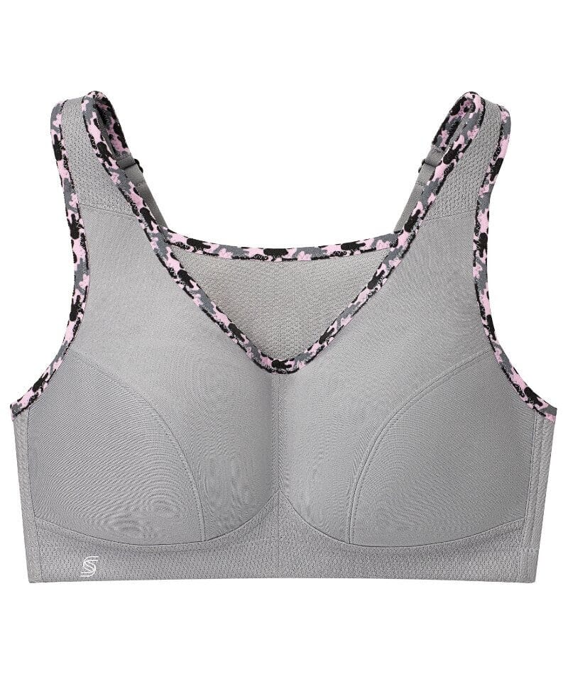 Glamorise No-Bounce Camisole Wire-Free Sports Bra - Soft Gray - Image 7