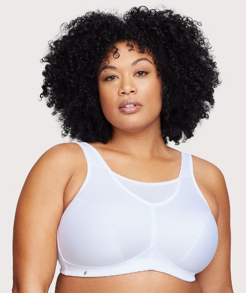 Glamorise No-Bounce Camisole Wire-Free Sports Bra 2 Pack - White - Image 2