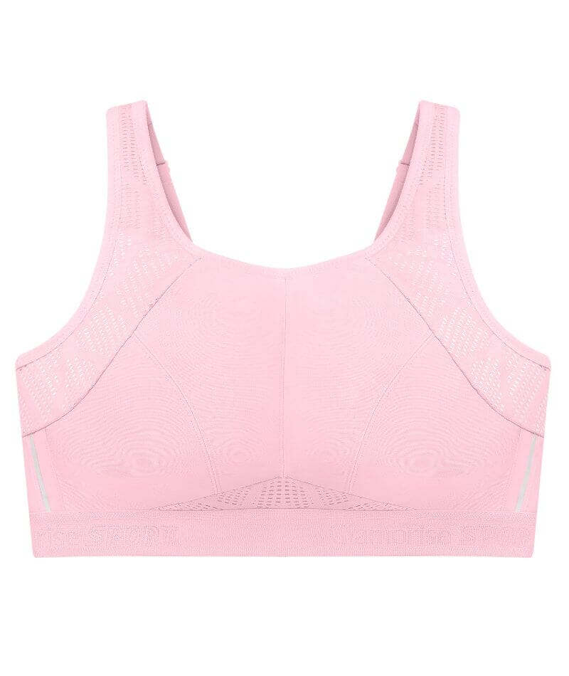 Glamorise No-Bounce Camisole Wire-Free Sports Bra - Parfait Pink - Image 6