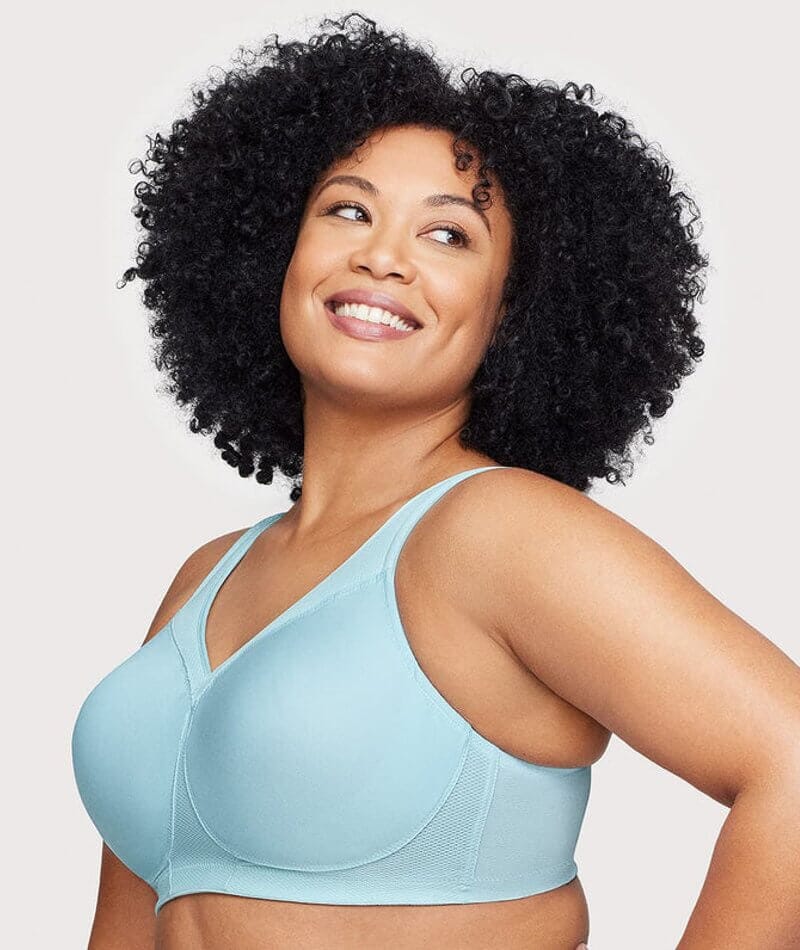 Glamorise Magiclift Seamless Wire-Free Sports Bra - Frosted Aqua - Image 3