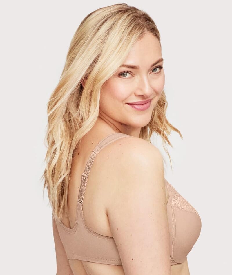 Glamorise WonderWire Front-Closure Bra - Cafe - Image 5