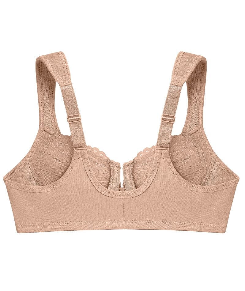 Glamorise WonderWire Front-Closure Bra - Cafe - Image 8