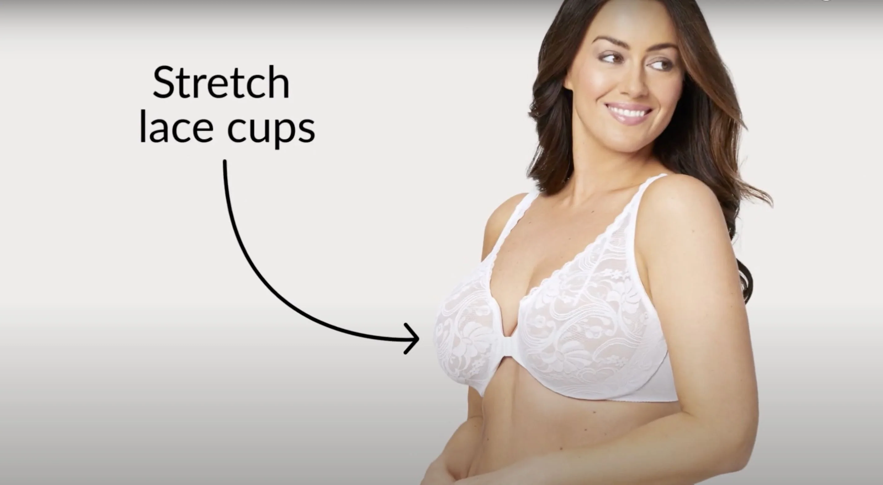 Glamorise WonderWire Front-Closure Stretch Lace Bra - Black - Image 7