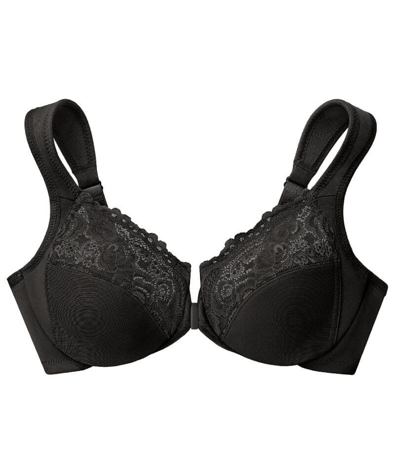 Glamorise WonderWire Front-Closure Bra 2 Pack - Black/Cappuccino - Image 14