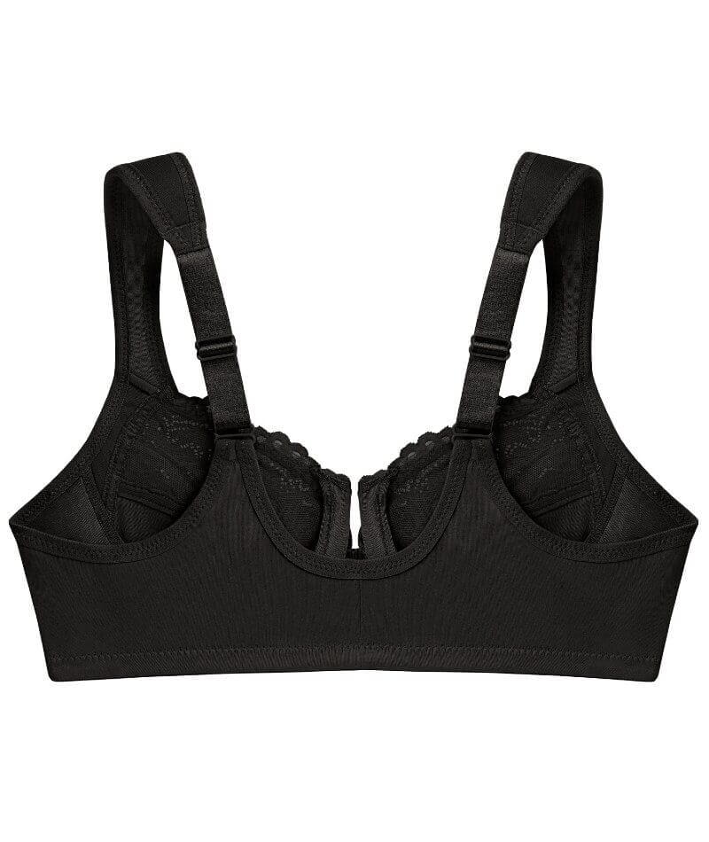 Glamorise WonderWire Front-Closure Bra 2 Pack - Black/Cappuccino - Image 16