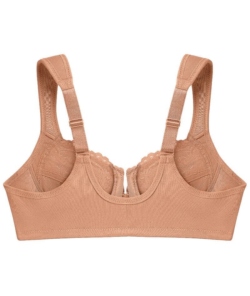 Glamorise WonderWire Front-Closure Bra 2 Pack - Black/Cappuccino - Image 17