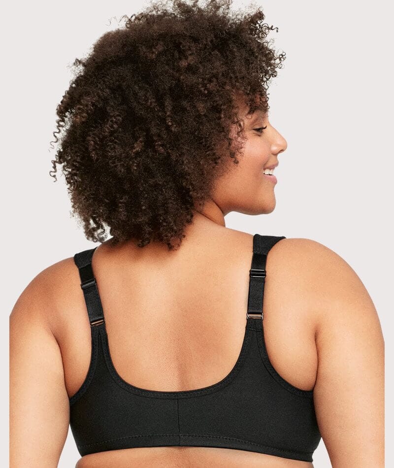 Glamorise WonderWire Front-Closure Bra 2 Pack - Black/Cappuccino - Image 4