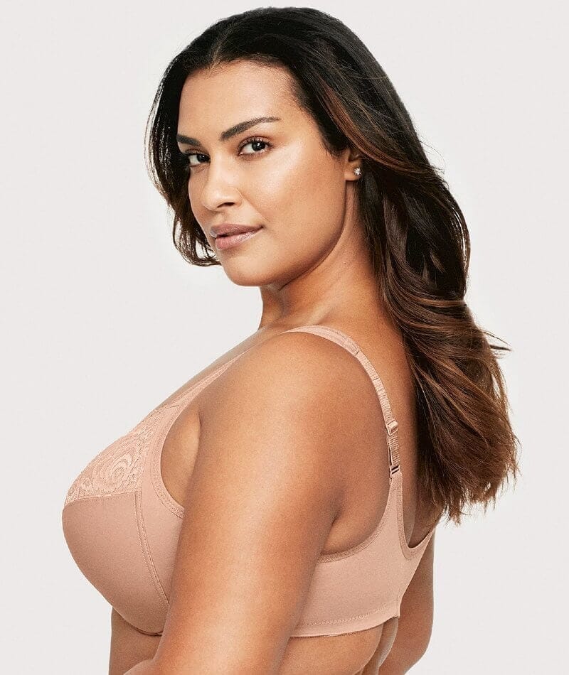 Glamorise WonderWire Front-Closure Bra 2 Pack - Black/Cappuccino - Image 9