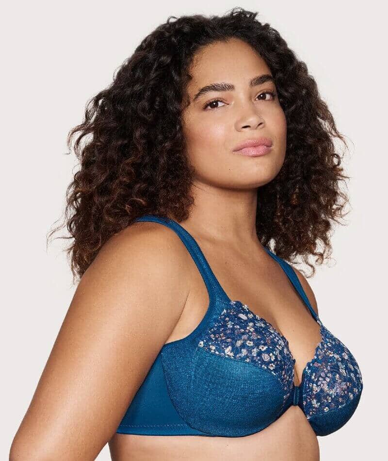 Glamorise WonderWire Front-Closure Bra - Dark Denim - Image 3