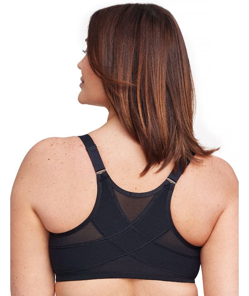 Glamorise WonderWire Front-Closure Posture Bra - Black - Image 2