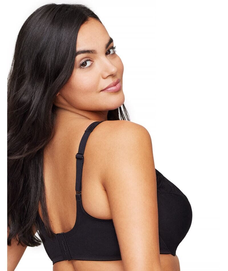 Glamorise WonderWire Minimizer Bra - Black - Image 3