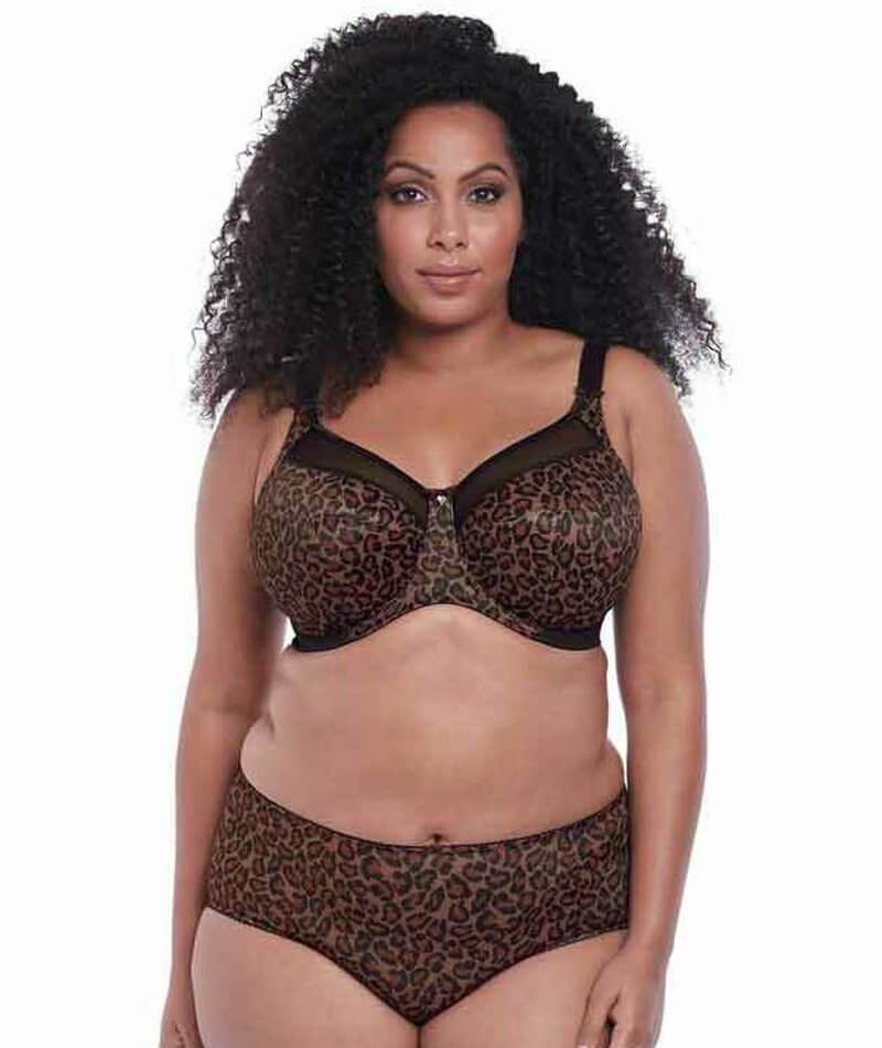Goddess Kayla Underwire Banded Bra - Dark Leopard - Image 5