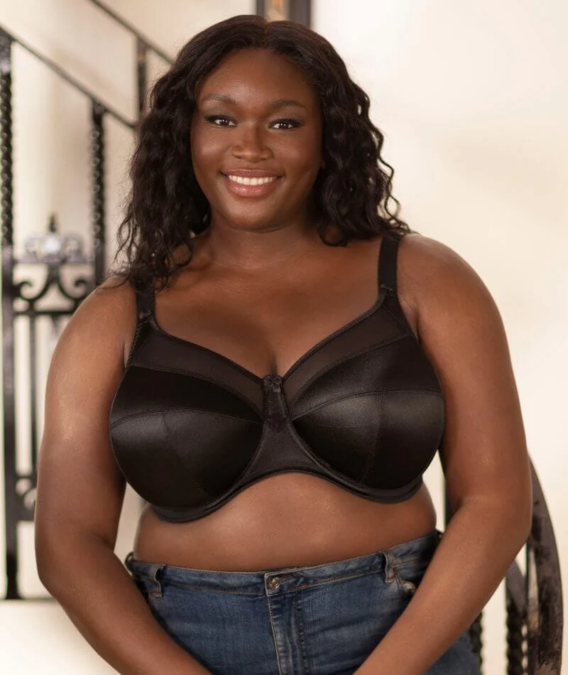Goddess Keira Underwired Banded Bra - Black - Image 3