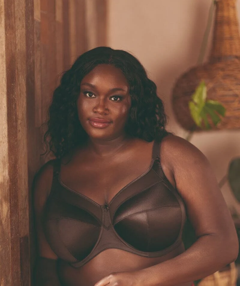 Goddess Keira Underwired Banded Bra - Chocolate - Image 3
