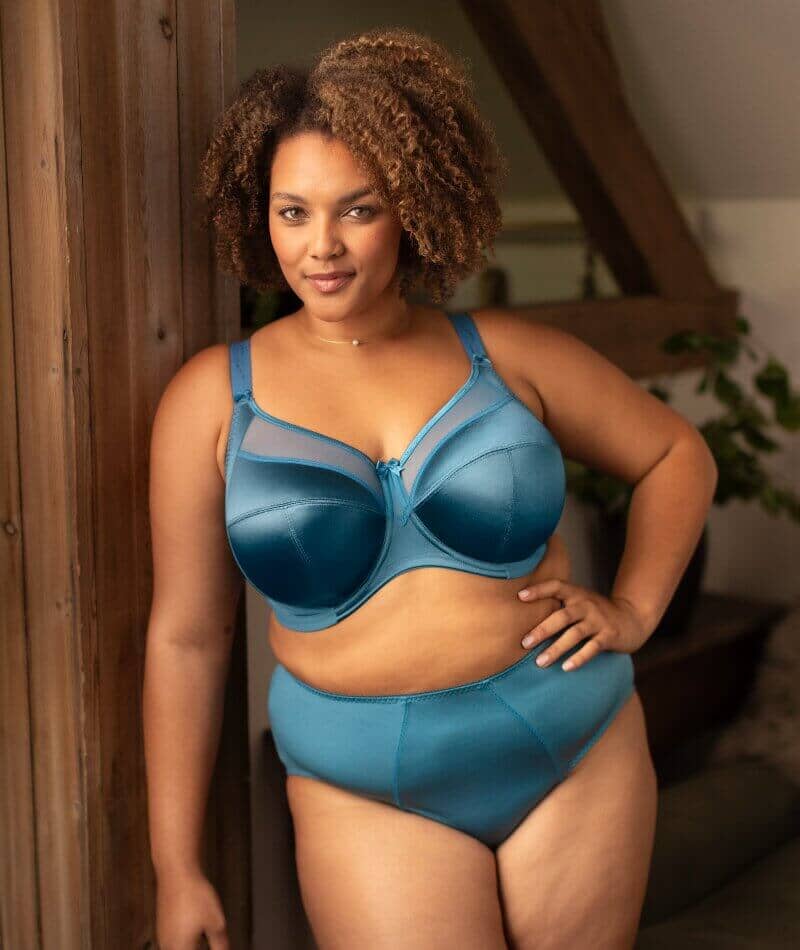 Goddess Keira Underwired Banded Bra - Mediterranean Blue - Image 3