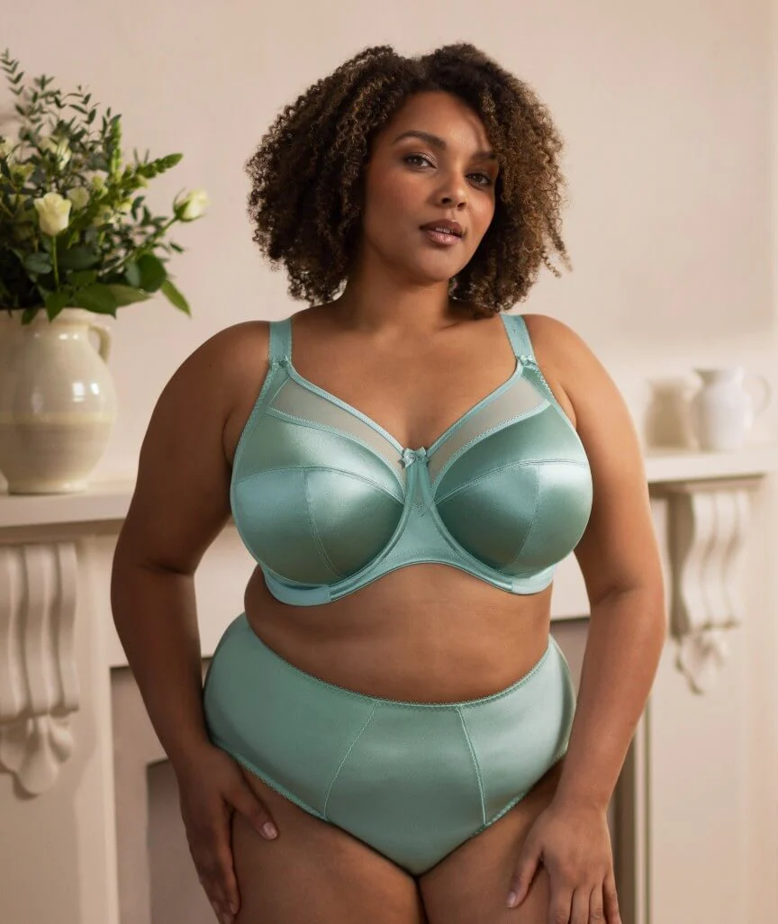 Goddess Keira Underwired Banded Bra - Seafoam - Image 3