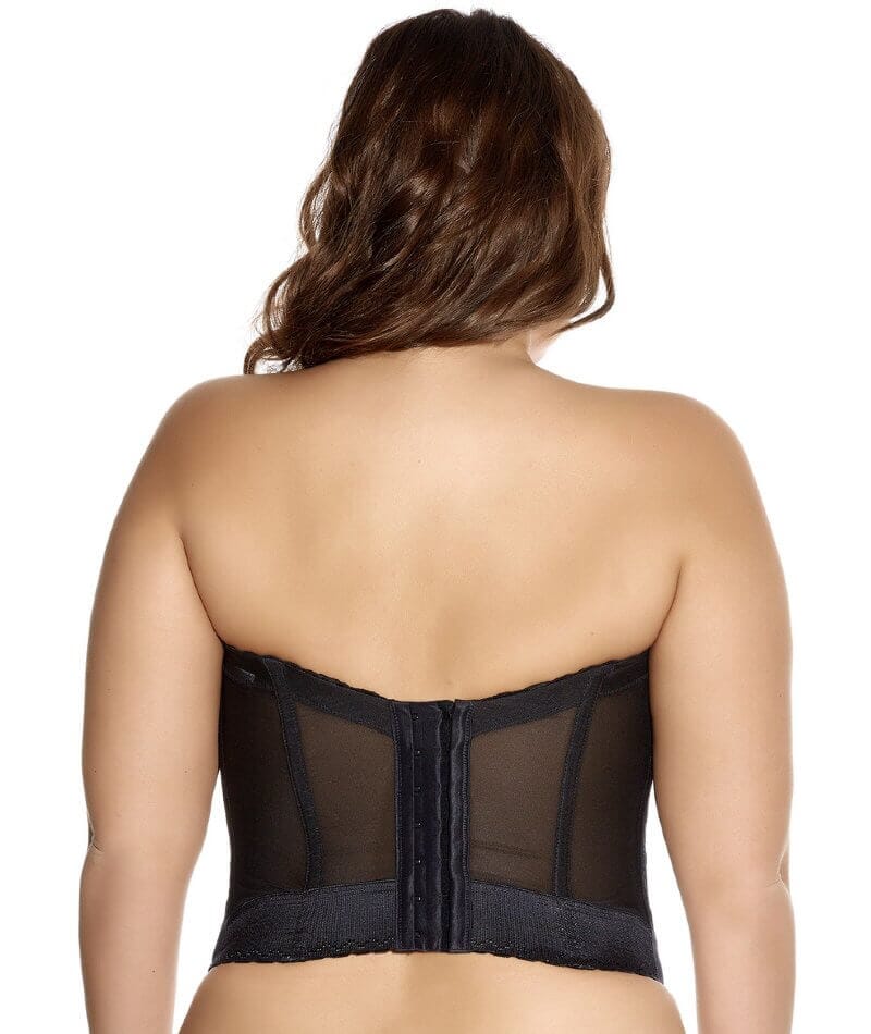 Goddess Lace Bridal Bustier - Black - Image 6
