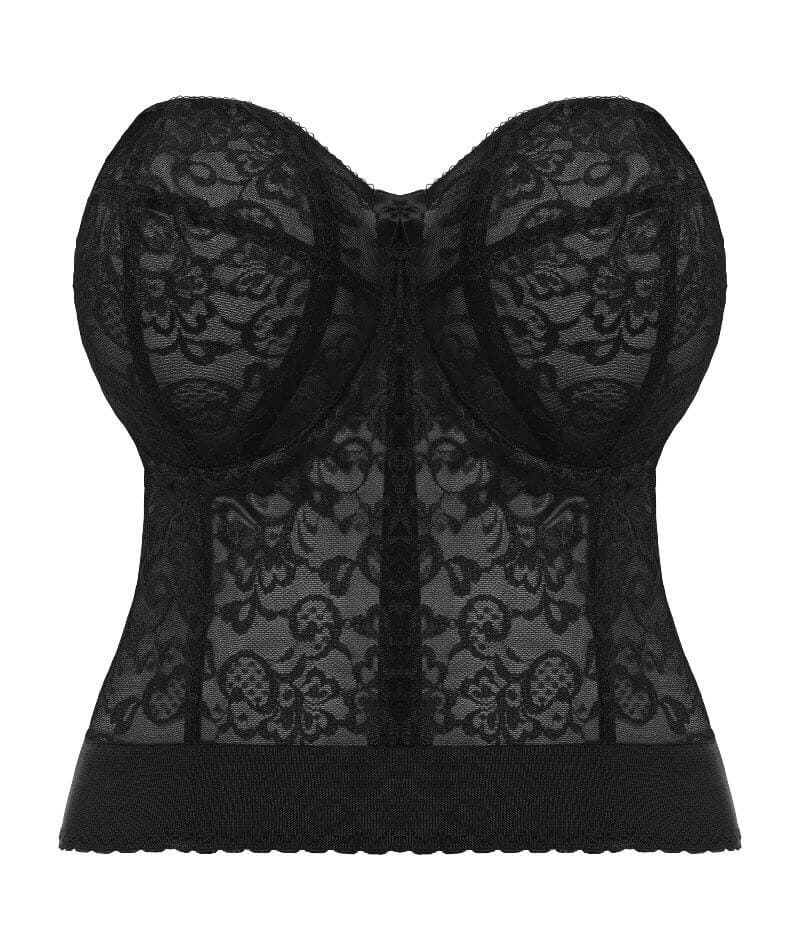 Goddess Lace Bridal Bustier - Black - Image 7