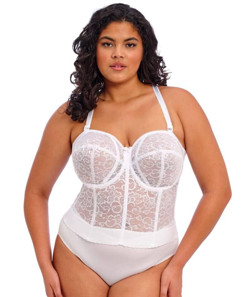 Goddess Lace Bridal Bustier - White - Image 3