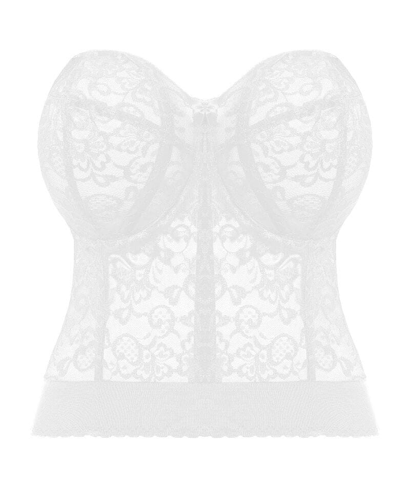 Goddess Lace Bridal Bustier - White - Image 8