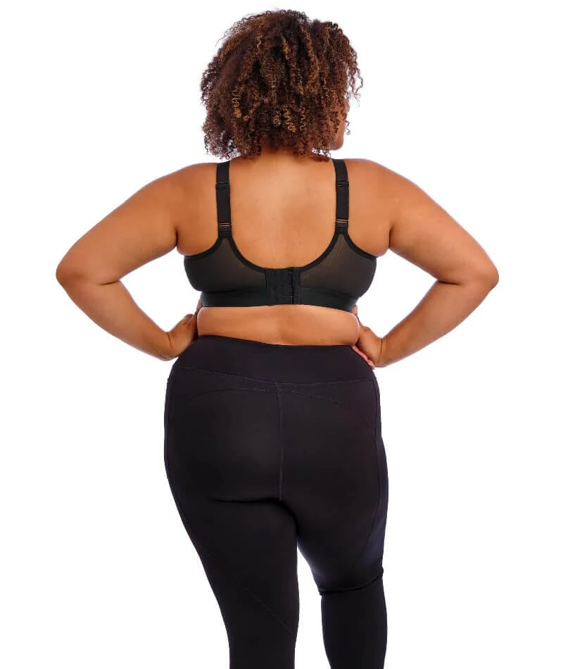 Goddess Sport Wire-Free Sports Bra - Black Snake - Image 7