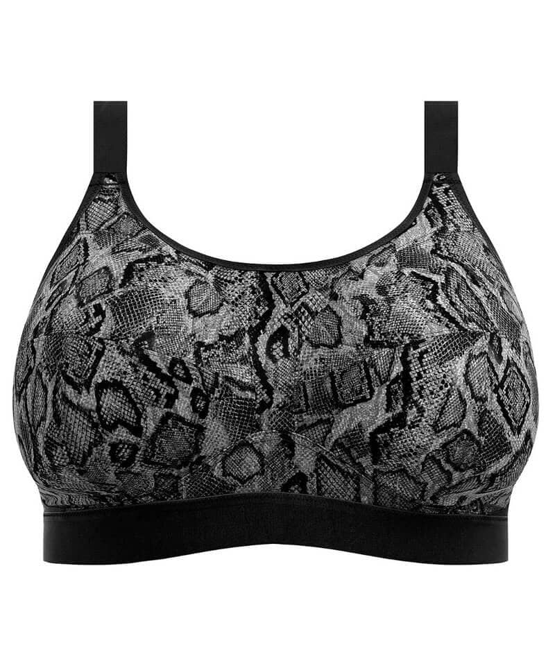 Goddess Sport Wire-Free Sports Bra - Black Snake - Image 8