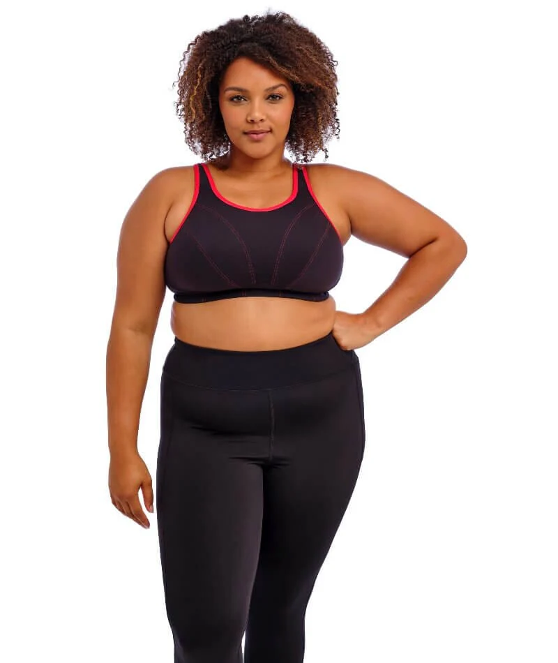 Goddess Sport Soft Cup Wire-Free Sports Bra - Black - Image 3