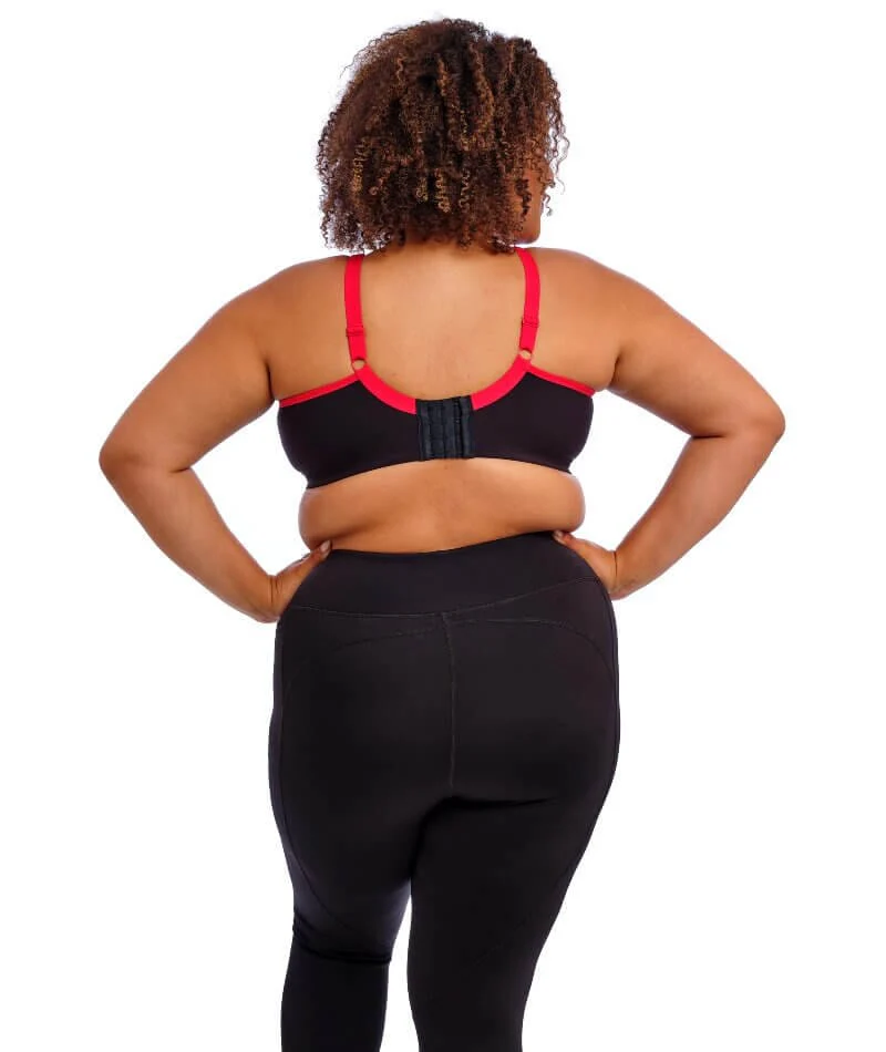 Goddess Sport Soft Cup Wire-Free Sports Bra - Black - Image 4