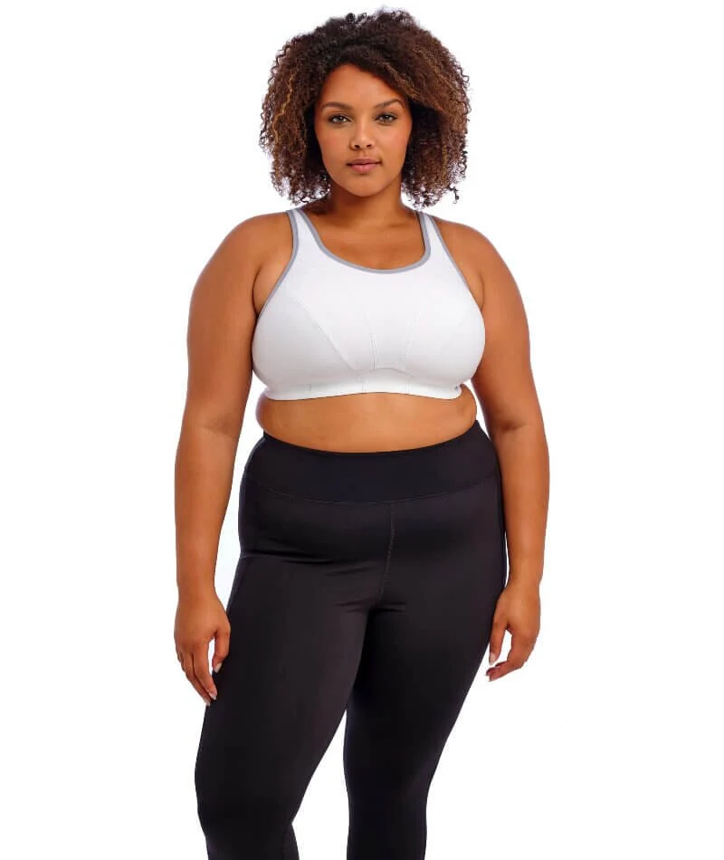 Goddess Sport Soft Cup Sports Bra - White - Image 3