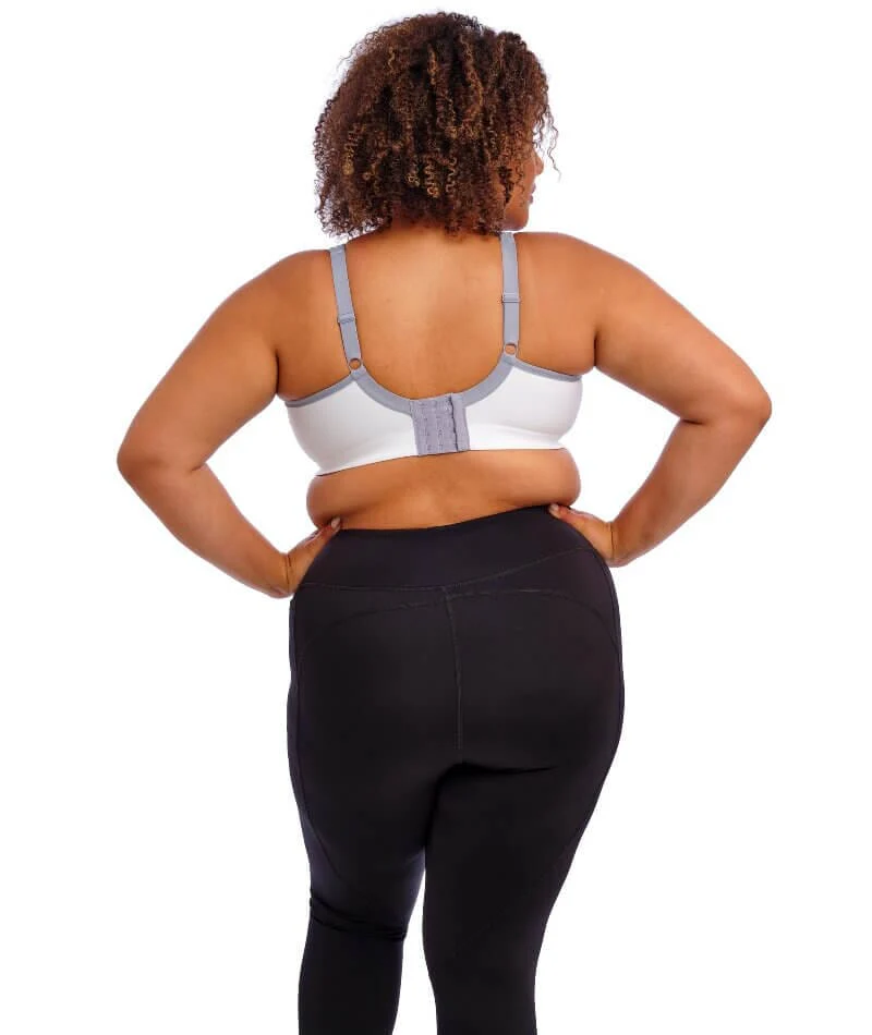 Goddess Sport Soft Cup Sports Bra - White - Image 4