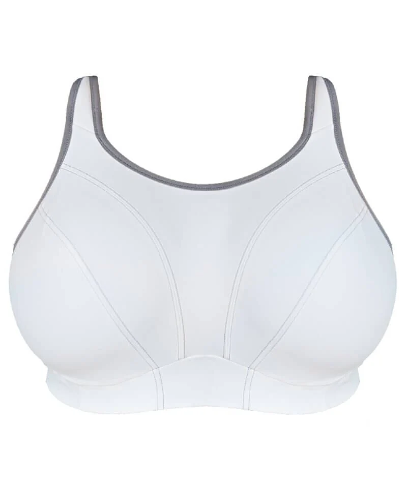 Goddess Sport Soft Cup Sports Bra - White - Image 5