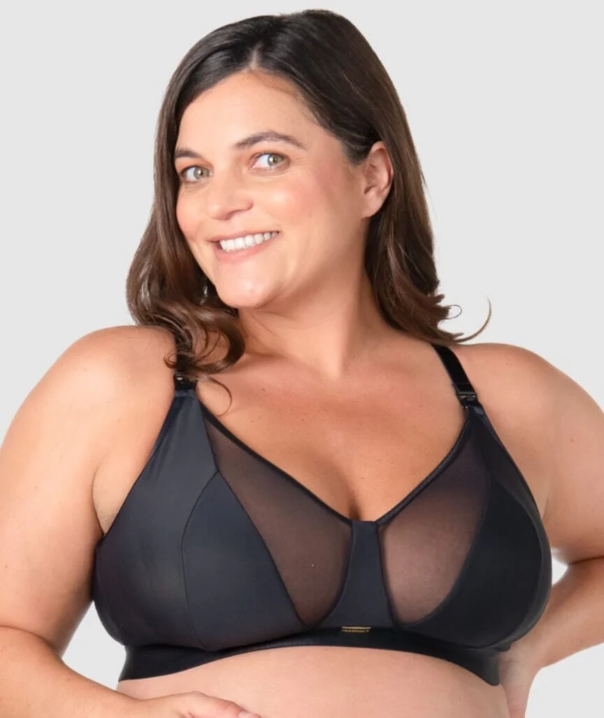 Hotmilk Flawless Full Cup Wire-Free Nursing Bra - Black - Image 4