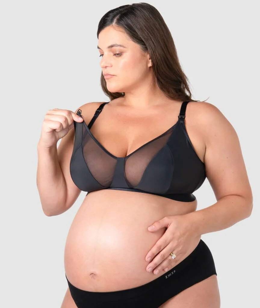 Hotmilk Flawless Full Cup Wire-Free Nursing Bra - Black - Image 6