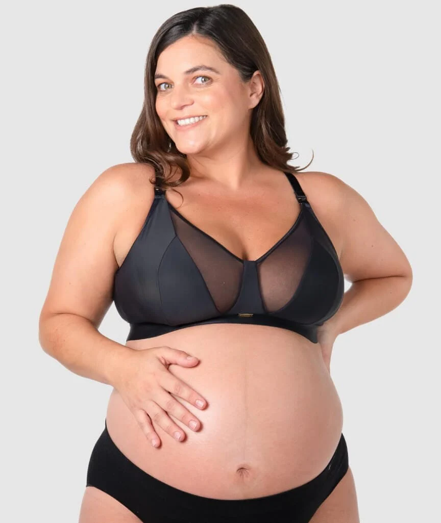 Hotmilk Flawless Full Cup Wire-Free Nursing Bra - Black - Image 7
