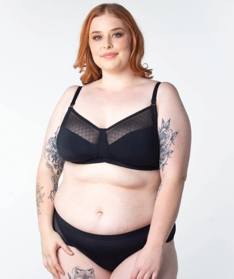 Hotmilk Lunar Eclipse Nursing Wire-Free Bra - Black - Image 21