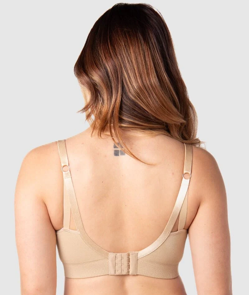 Hotmilk My Necessity Seamless Regular Fit Maternity & Nursing Wire-Free Bra - Frappe - Image 2