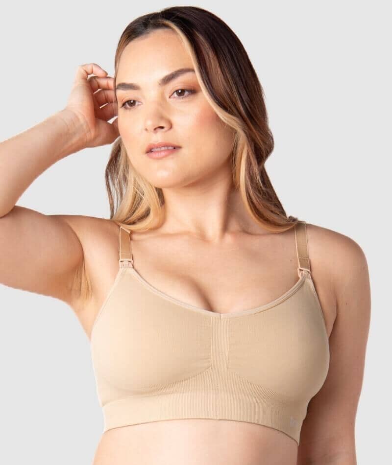 Hotmilk My Necessity Seamless Regular Fit Maternity & Nursing Wire-Free Bra - Frappe - Image 3