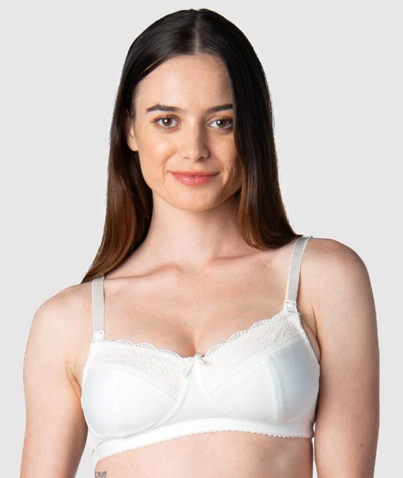 Hotmilk Show Off Nursing & Maternity Wire-Free Bra - Ivory - Image 3