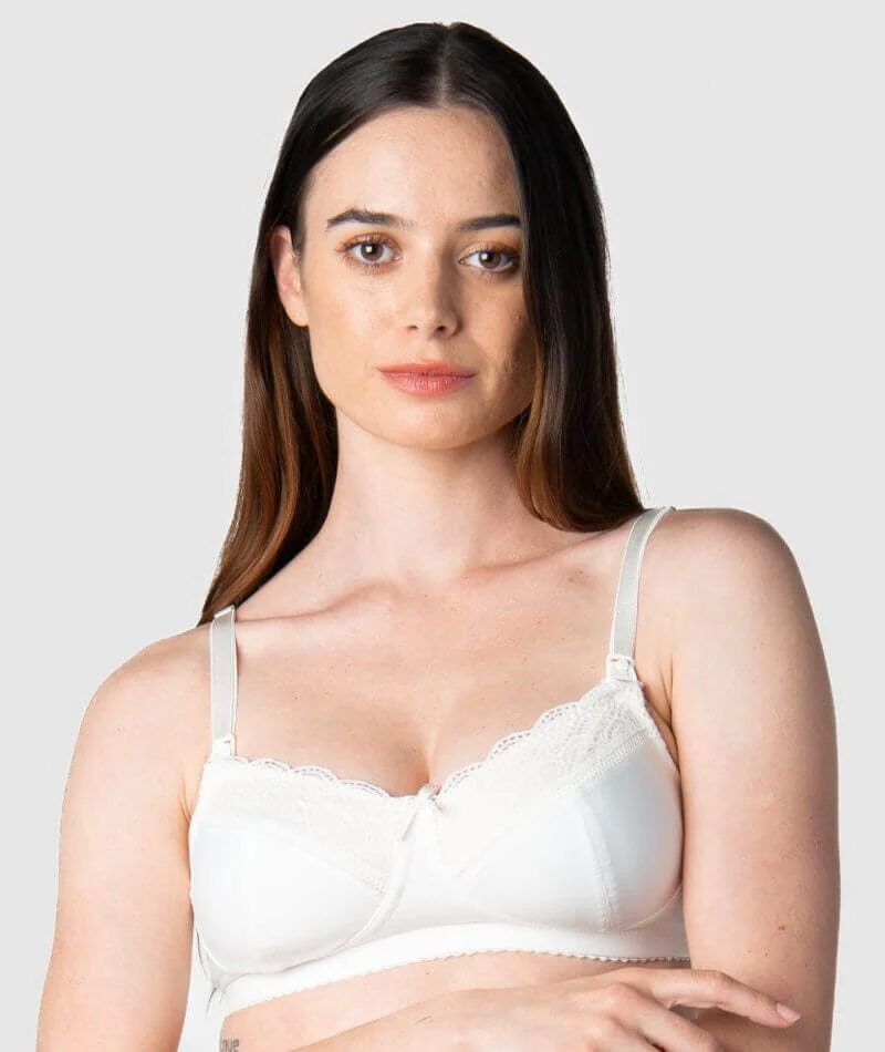 Hotmilk Show Off Nursing & Maternity Wire-Free Bra - Ivory - Image 9