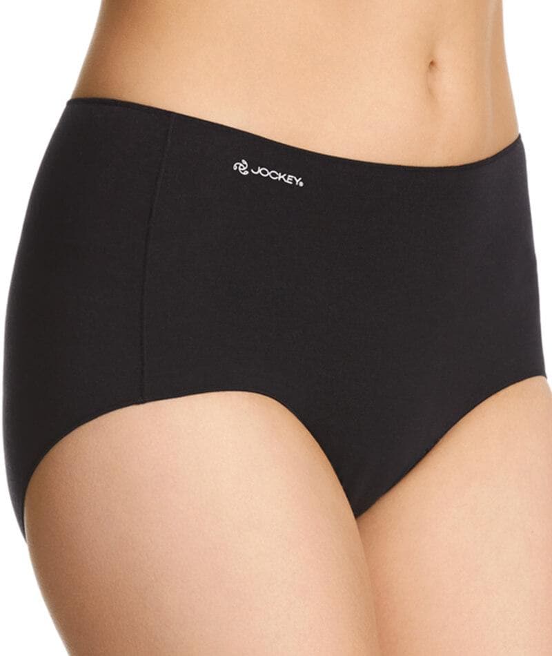 Jockey No Panty Line Promise Bamboo Naturals  Full Brief -Black - Image 2