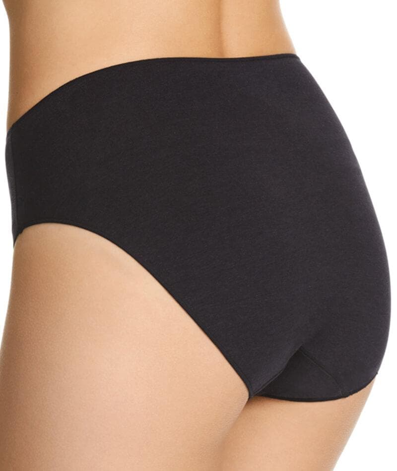 Jockey No Panty Line Promise Bamboo Naturals Hi Cut Brief - Black - Image 3