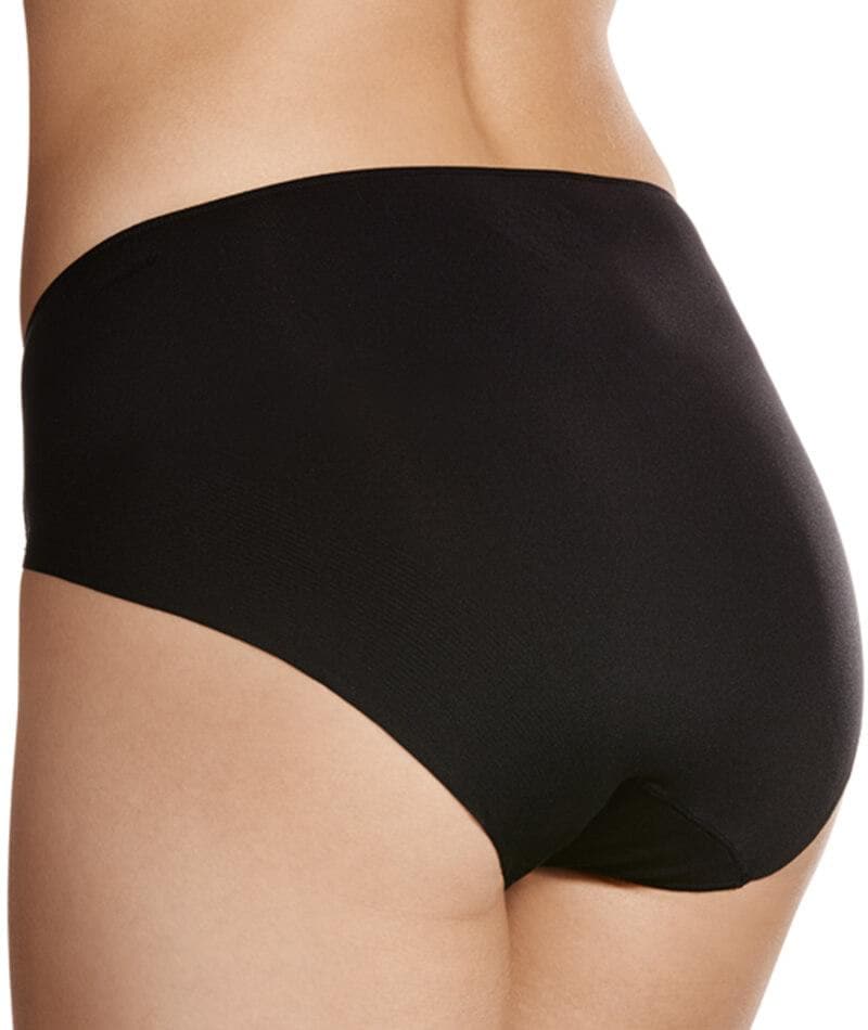 Jockey No Panty Line Promise Next Generation Microfibre Hi Cut Brief - Black - Image 2