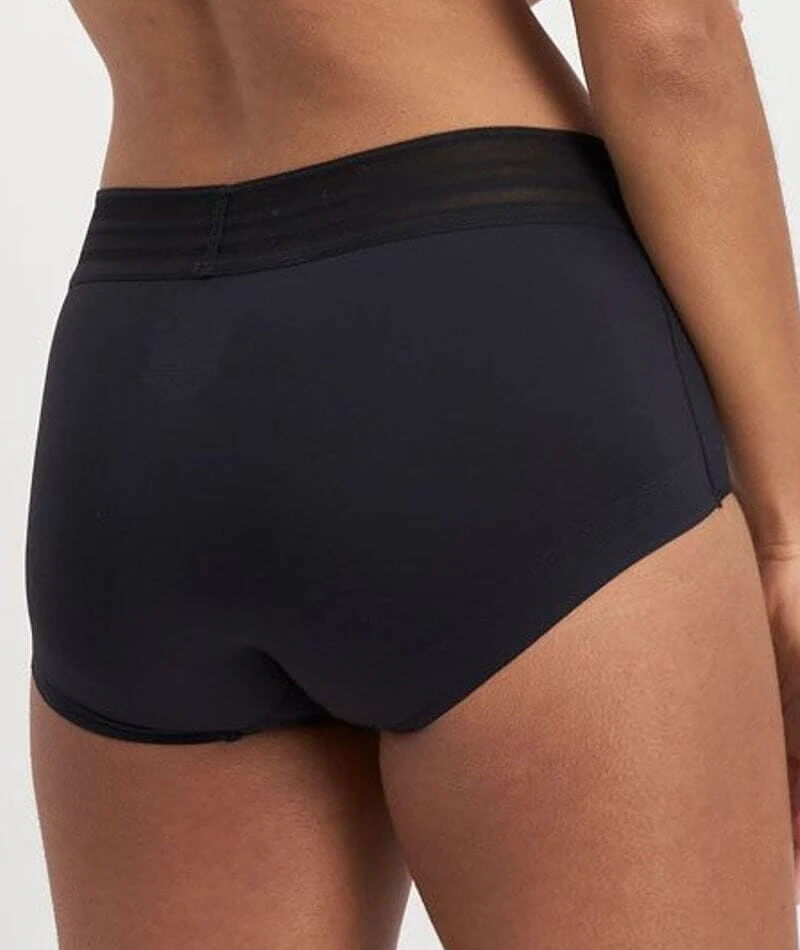 Jockey No Panty Line Promise Sheer Tops Full Brief - Black - Image 2