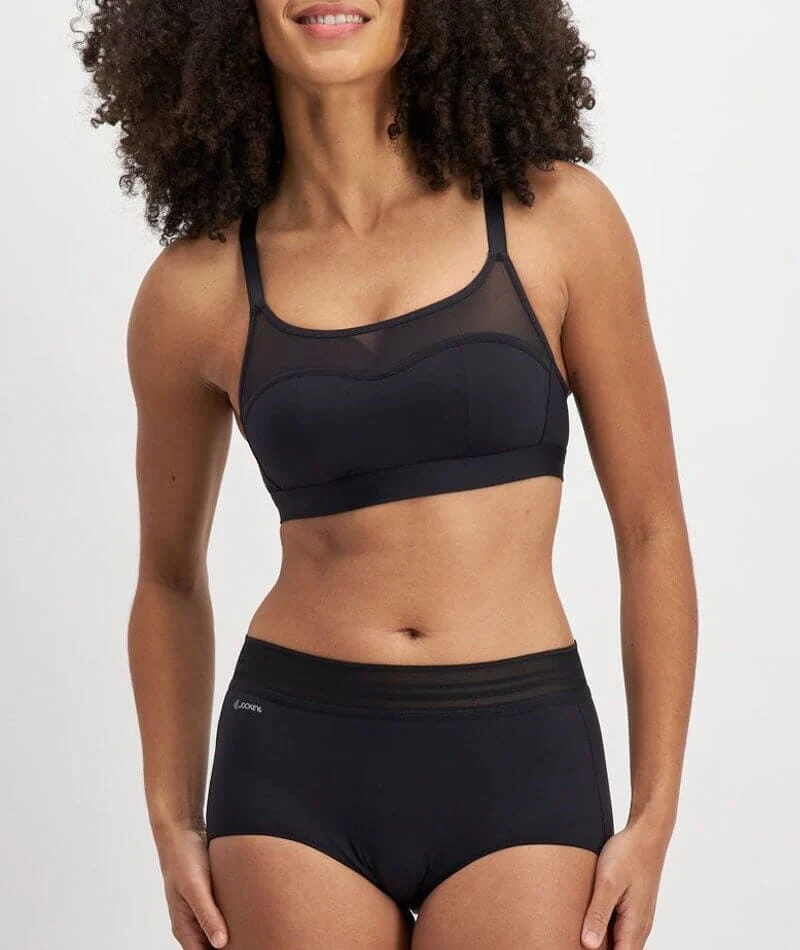 Jockey No Panty Line Promise Sheer Tops Full Brief - Black - Image 4