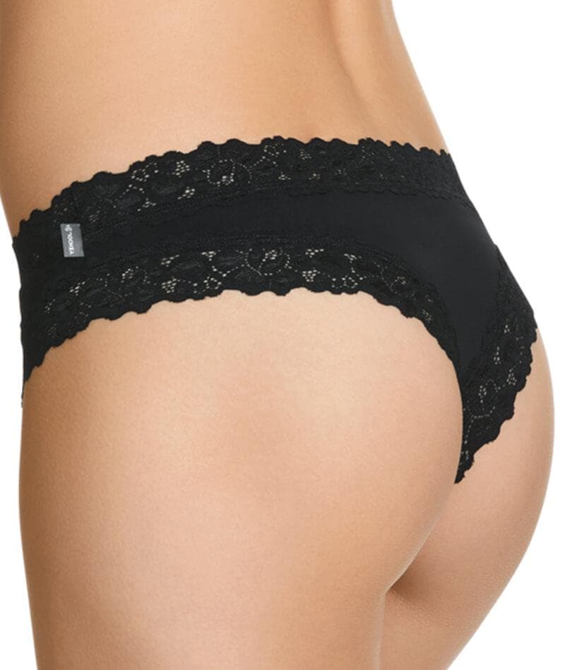 Jockey Parisienne Classic Cheeky Brief - Black - Image 2